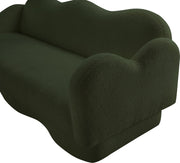 Bloom 82" Teddy Fabric Upholstered Upholstered Sofa in Green - 44006Green-S