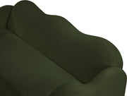 Bloom 82" Teddy Fabric Upholstered Upholstered Sofa in Green - 44006Green-S