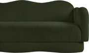 Bloom 82" Teddy Fabric Upholstered Upholstered Sofa in Green - 44006Green-S
