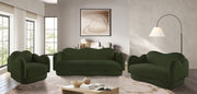 Bloom 82" Teddy Fabric Upholstered Upholstered Sofa in Green - 44006Green-S