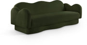 Bloom 82" Teddy Fabric Upholstered Upholstered Sofa in Green - 44006Green-S