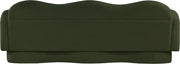 Bloom 82" Teddy Fabric Upholstered Upholstered Sofa in Green - 44006Green-S