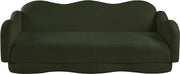 Bloom 82" Teddy Fabric Upholstered Upholstered Sofa in Green - 44006Green-S
