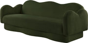 Bloom 82" Teddy Fabric Upholstered Upholstered Sofa in Green - 44006Green-S