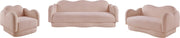 Bloom 82" Teddy Fabric Upholstered Upholstered Sofa in Pink - 44006Pink-S