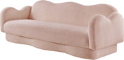 Bloom 82" Teddy Fabric Upholstered Upholstered Sofa in Pink - 44006Pink-S