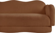 Bloom 82" Teddy Fabric Upholstered Upholstered Sofa in Saddle - 44006Saddle-S