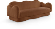 Bloom 82" Teddy Fabric Upholstered Upholstered Sofa in Saddle - 44006Saddle-S