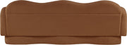 Bloom 82" Teddy Fabric Upholstered Upholstered Sofa in Saddle - 44006Saddle-S