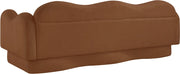 Bloom 82" Teddy Fabric Upholstered Upholstered Sofa in Saddle - 44006Saddle-S