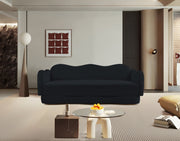 Bloom 82" Velvet Upholstered Upholstered Sofa in Black - 44007Black-S