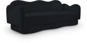 Bloom 82" Velvet Upholstered Upholstered Sofa in Black - 44007Black-S