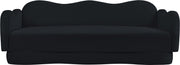 Bloom 82" Velvet Upholstered Upholstered Sofa in Black - 44007Black-S
