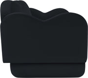 Bloom 82" Velvet Upholstered Upholstered Sofa in Black - 44007Black-S