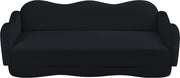 Bloom 82" Velvet Upholstered Upholstered Sofa in Black - 44007Black-S