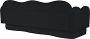 Bloom 82" Velvet Upholstered Upholstered Sofa in Black - 44007Black-S