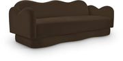 Bloom 82" Velvet Upholstered Upholstered Sofa in Brown - 44007Brown-S