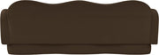 Bloom 82" Velvet Upholstered Upholstered Sofa in Brown - 44007Brown-S