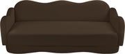 Bloom 82" Velvet Upholstered Upholstered Sofa in Brown - 44007Brown-S