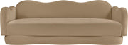 Bloom 82" Velvet Upholstered Upholstered Sofa in Camel - 44007Camel-S