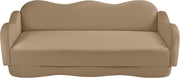 Bloom 82" Velvet Upholstered Upholstered Sofa in Camel - 44007Camel-S