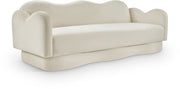 Bloom 82" Velvet Upholstered Upholstered Sofa in Cream - 44007Cream-S