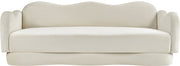 Bloom 82" Velvet Upholstered Upholstered Sofa in Cream - 44007Cream-S