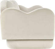 Bloom 82" Velvet Upholstered Upholstered Sofa in Cream - 44007Cream-S