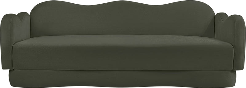 Bloom 82" Velvet Upholstered Upholstered Sofa in Green - 44007Green-S