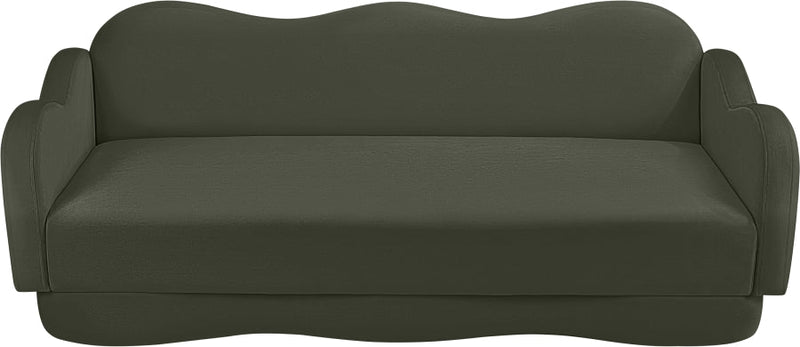 Bloom 82" Velvet Upholstered Upholstered Sofa in Green - 44007Green-S