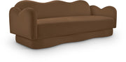 Bloom 82" Velvet Upholstered Upholstered Sofa in Saddle - 44007Saddle-S