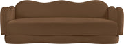 Bloom 82" Velvet Upholstered Upholstered Sofa in Saddle - 44007Saddle-S