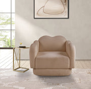 Bloom Teddy Fabric Upholstered Accent Chair in Beige - 44006Beige-C