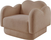 Bloom Teddy Fabric Upholstered Accent Chair in Beige - 44006Beige-C
