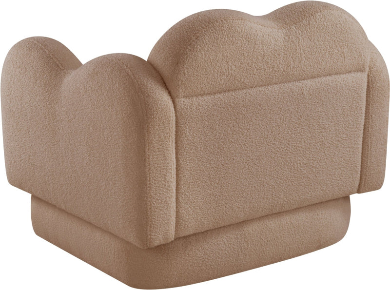 Bloom Teddy Fabric Upholstered Accent Chair in Beige - 44006Beige-C