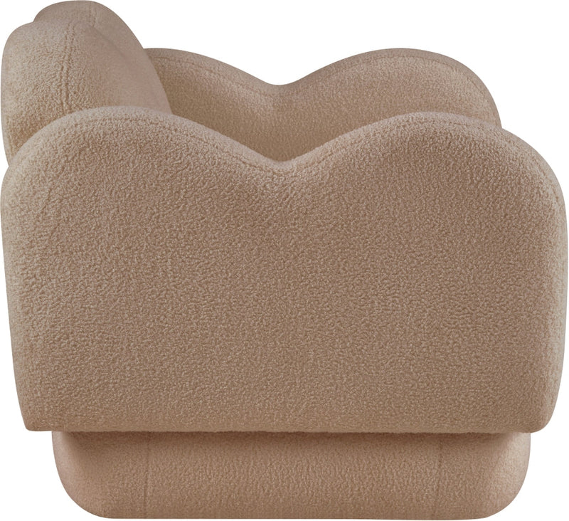 Bloom Teddy Fabric Upholstered Accent Chair in Beige - 44006Beige-C