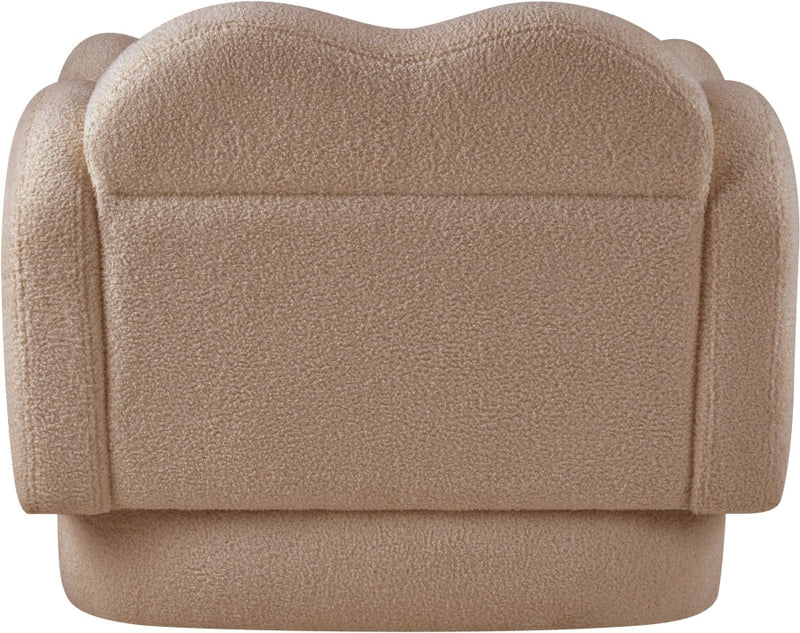 Bloom Teddy Fabric Upholstered Accent Chair in Beige - 44006Beige-C