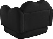 Bloom Teddy Fabric Upholstered Accent Chair in Black - 44006Black-C