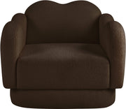 Bloom Teddy Fabric Upholstered Accent Chair in Brown - 44006Brown-C
