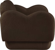 Bloom Teddy Fabric Upholstered Accent Chair in Brown - 44006Brown-C