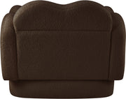 Bloom Teddy Fabric Upholstered Accent Chair in Brown - 44006Brown-C