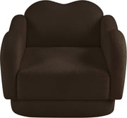 Bloom Teddy Fabric Upholstered Accent Chair in Brown - 44006Brown-C