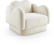 Bloom Teddy Fabric Upholstered Accent Chair in Cream - 44006Cream-C
