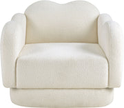 Bloom Teddy Fabric Upholstered Accent Chair in Cream - 44006Cream-C