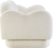 Bloom Teddy Fabric Upholstered Accent Chair in Cream - 44006Cream-C