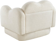 Bloom Teddy Fabric Upholstered Accent Chair in Cream - 44006Cream-C