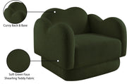 Bloom Teddy Fabric Upholstered Accent Chair in Green - 44006Green-C