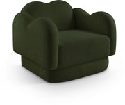 Bloom Teddy Fabric Upholstered Accent Chair in Green - 44006Green-C