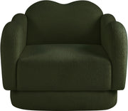 Bloom Teddy Fabric Upholstered Accent Chair in Green - 44006Green-C