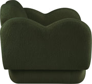 Bloom Teddy Fabric Upholstered Accent Chair in Green - 44006Green-C